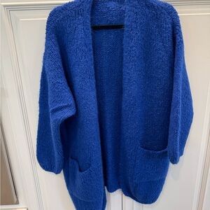 Cozy Blue Knit Cardigan